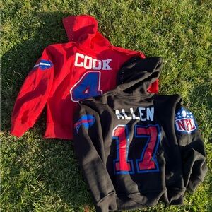 Buffalo Bills Men's Black and/or Red Zip-Up Hoodie